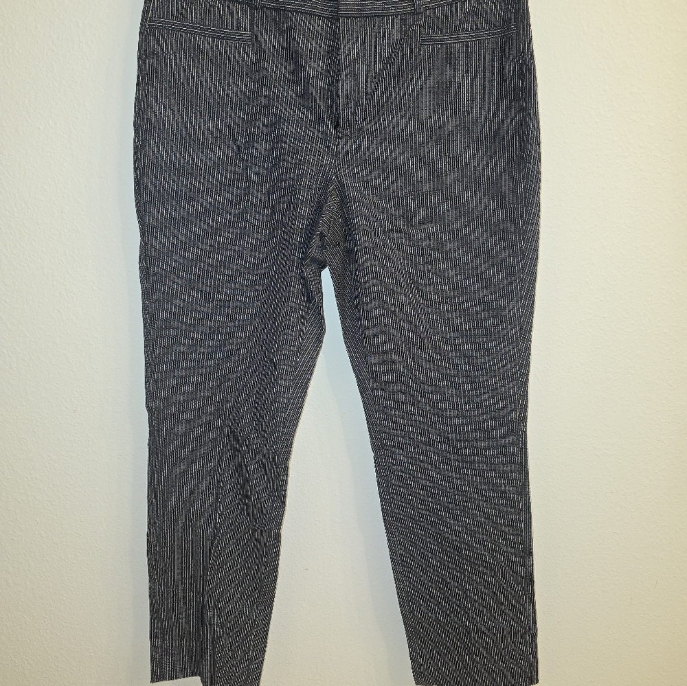 Banana Republic Navy Pinstripe Trousers